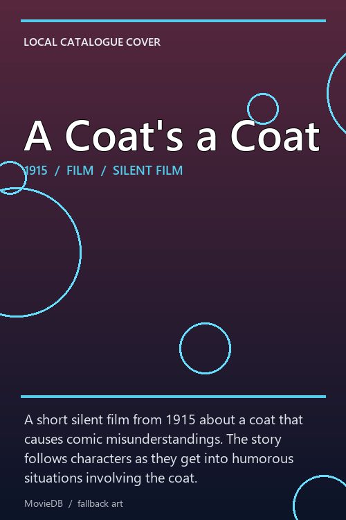 A Coat's a Coat poster