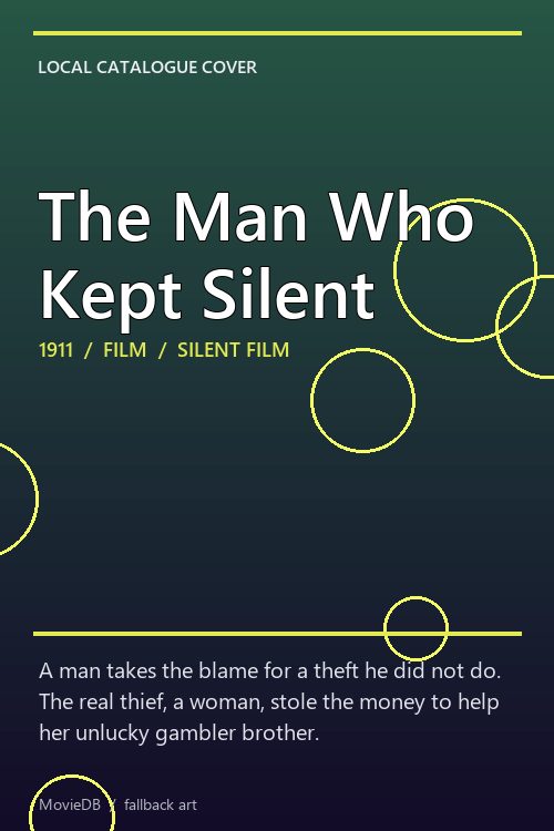 The Man Who Kept Silent poster
