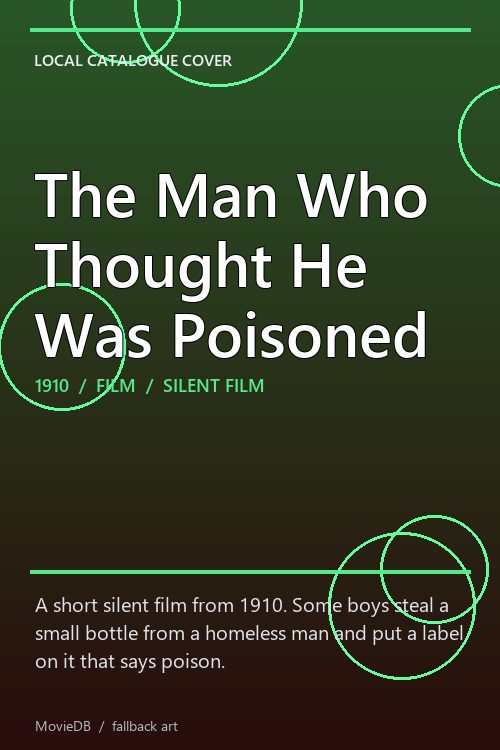 The Man Who Thought He Was Poisoned poster