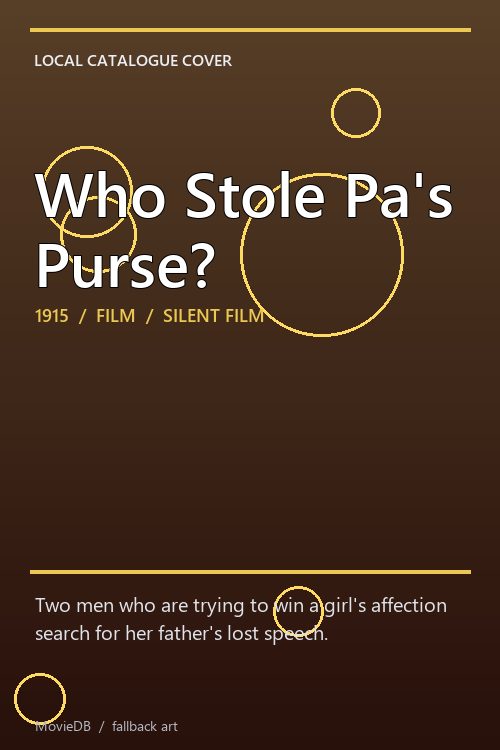 Who Stole Pa's Purse? poster