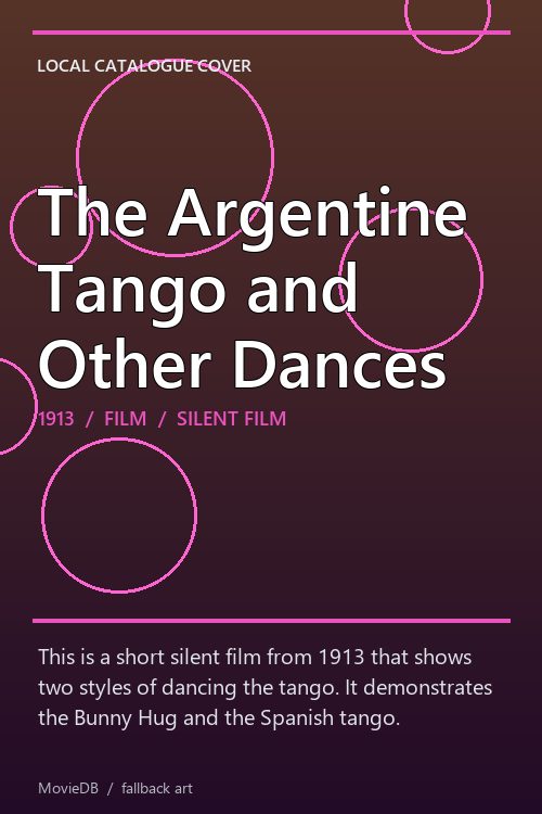 The Argentine Tango and Other Dances poster