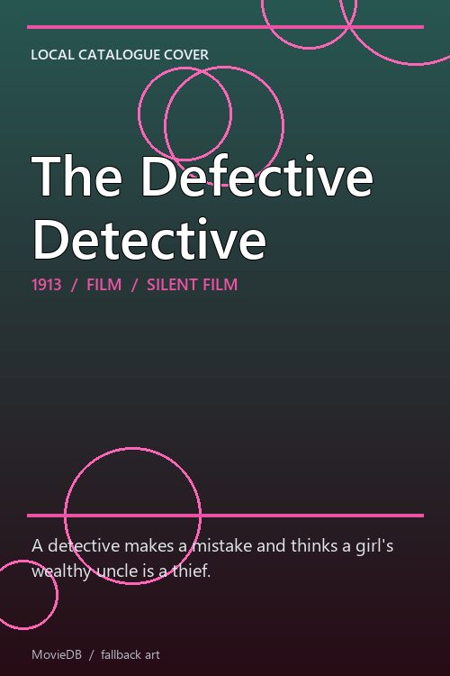 The Defective Detective poster