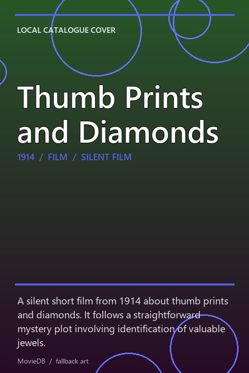 Thumb Prints and Diamonds poster