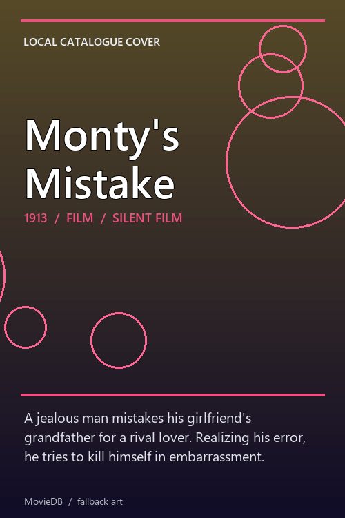 Monty's Mistake poster