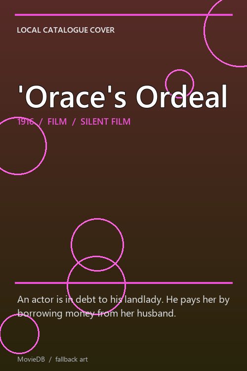 'Orace's Ordeal poster
