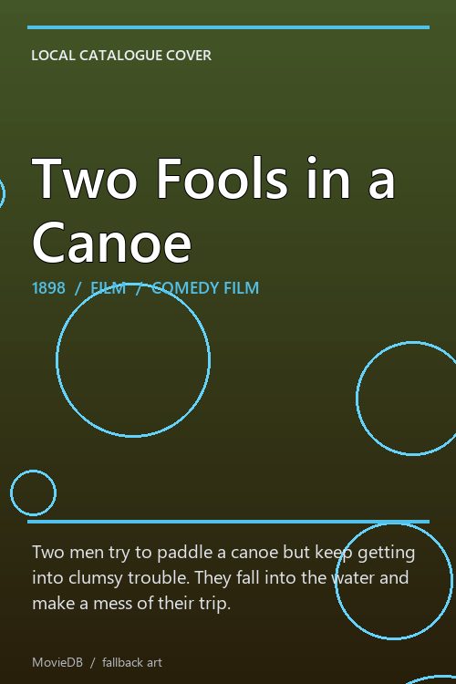 Two Fools in a Canoe poster