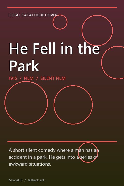 He Fell in the Park poster