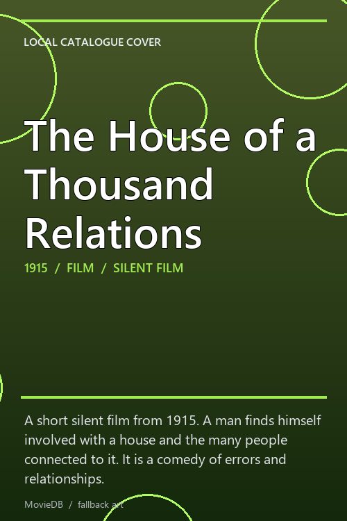 The House of a Thousand Relations poster