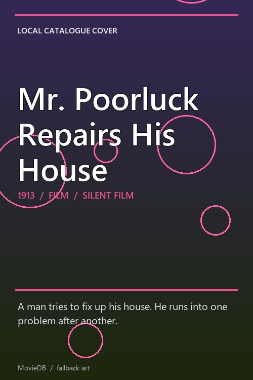 Mr. Poorluck Repairs His House poster