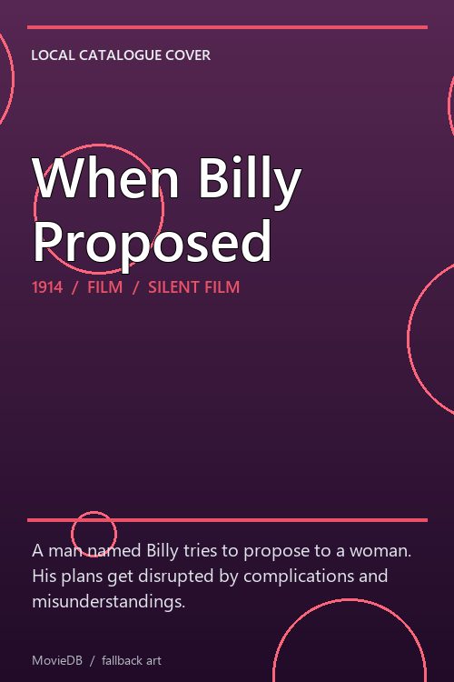 When Billy Proposed poster