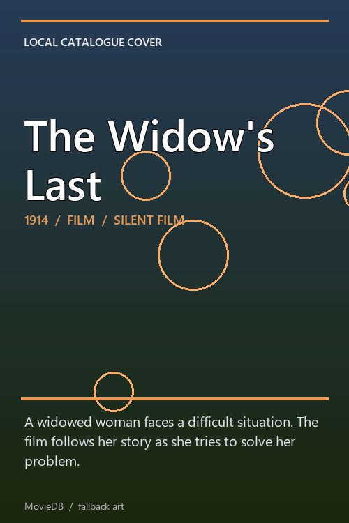 The Widow's Last poster