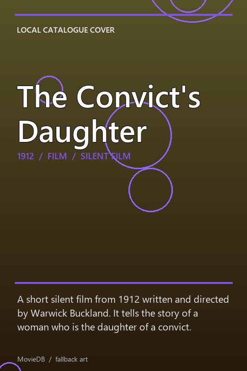 The Convict's Daughter poster