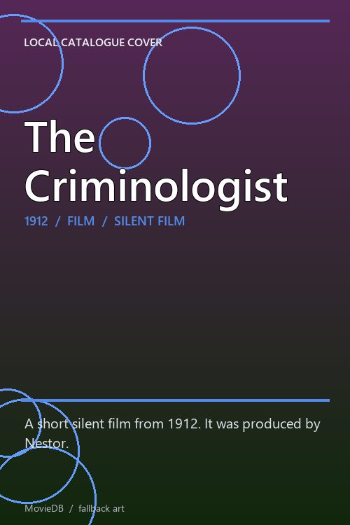 The Criminologist poster