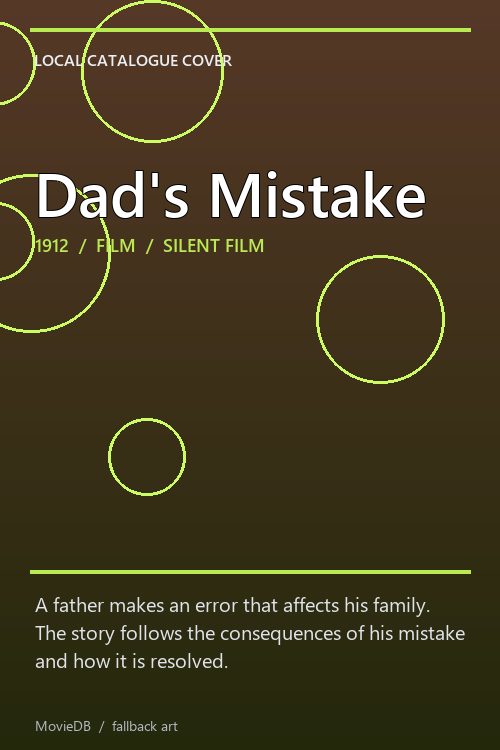 Dad's Mistake poster