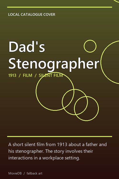 Dad's Stenographer poster