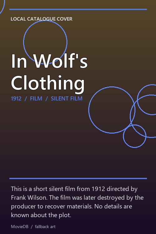 In Wolf's Clothing poster
