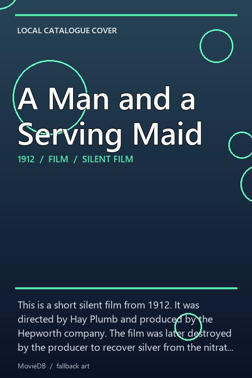 A Man and a Serving Maid poster