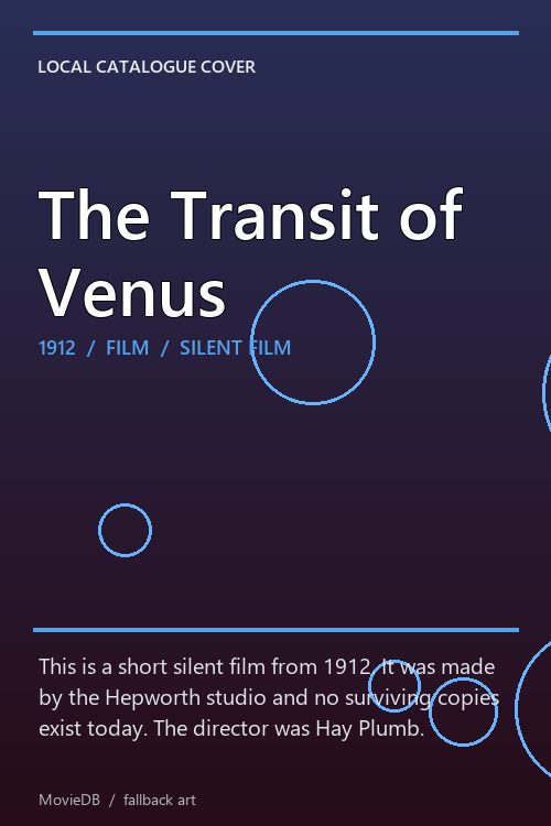 The Transit of Venus poster