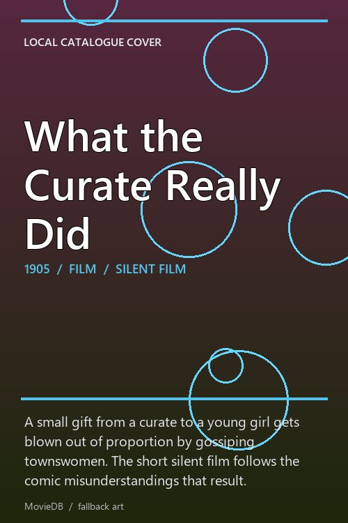 What the Curate Really Did poster