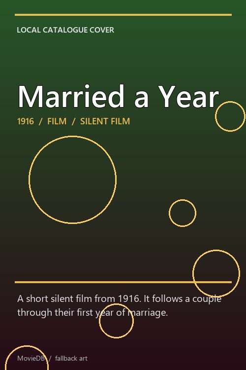 Married a Year poster
