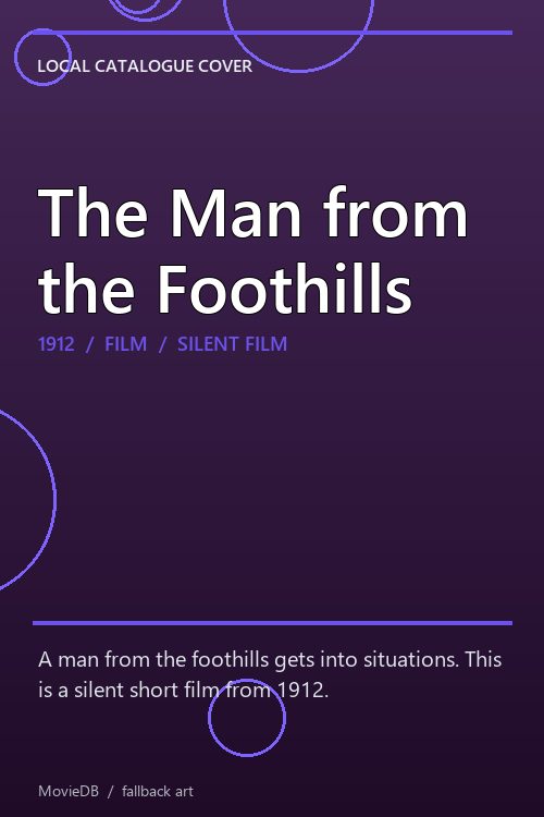 The Man from the Foothills poster