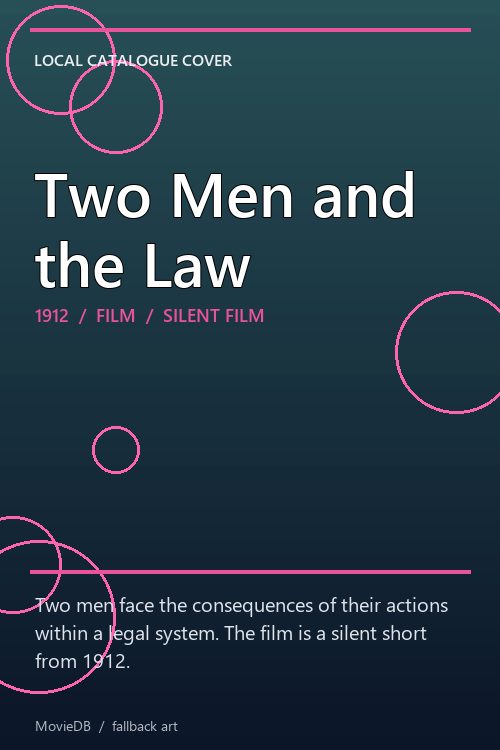 Two Men and the Law poster