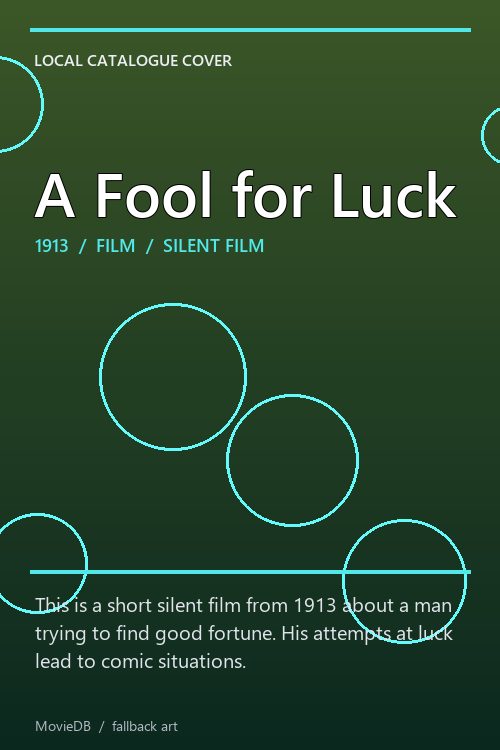 A Fool for Luck poster