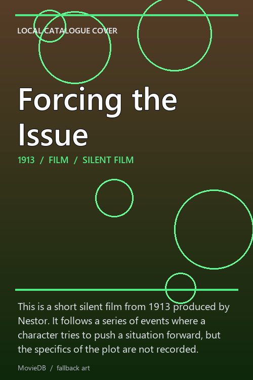 Forcing the Issue poster