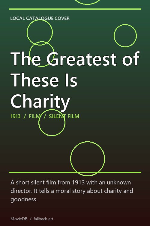 The Greatest of These Is Charity poster