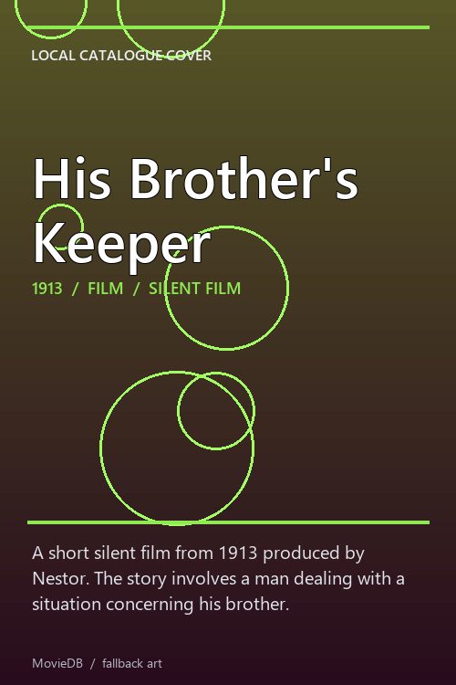 His Brother's Keeper poster