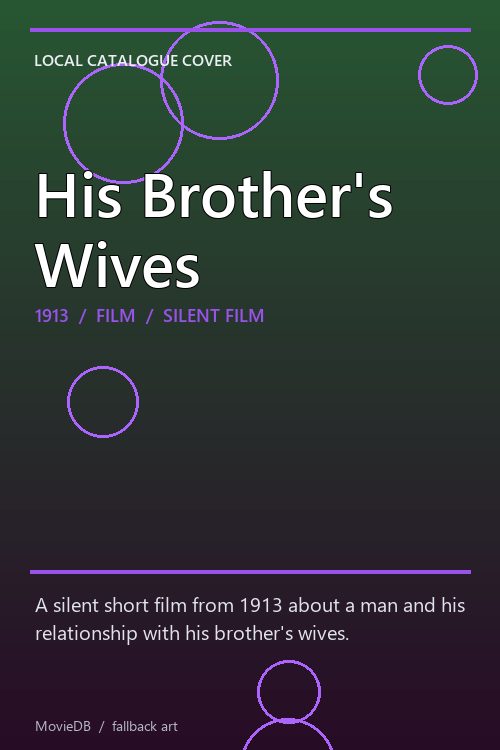 His Brother's Wives poster