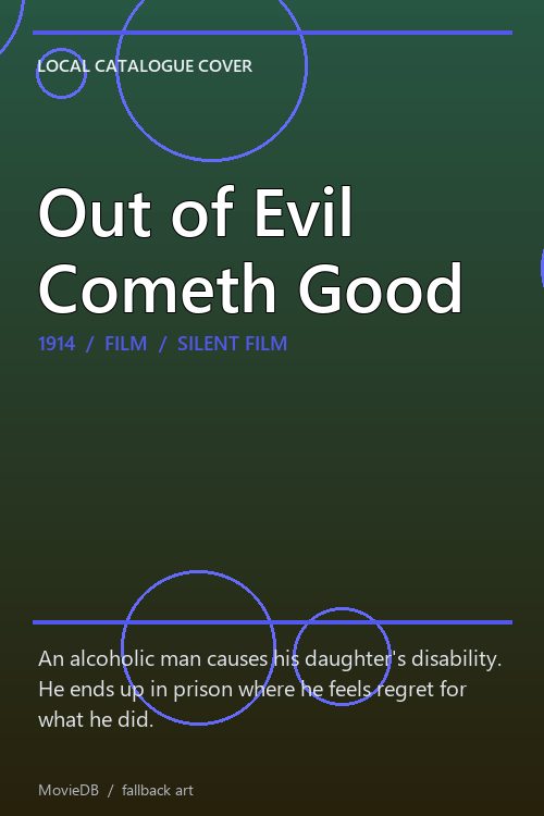 Out of Evil Cometh Good poster