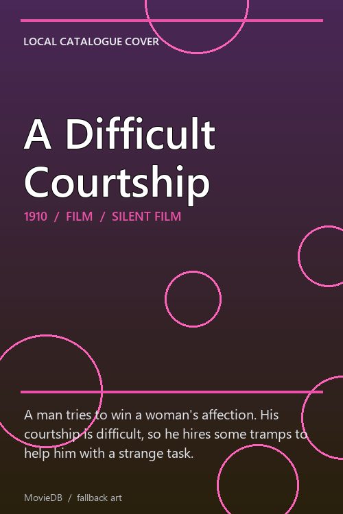 A Difficult Courtship poster
