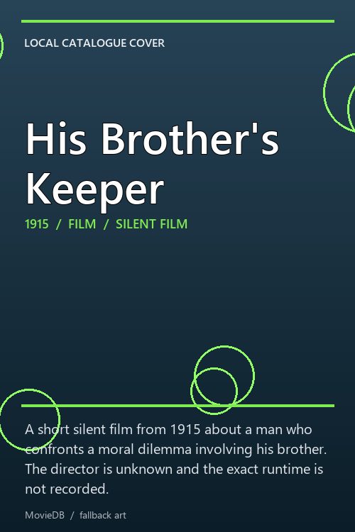 His Brother's Keeper poster