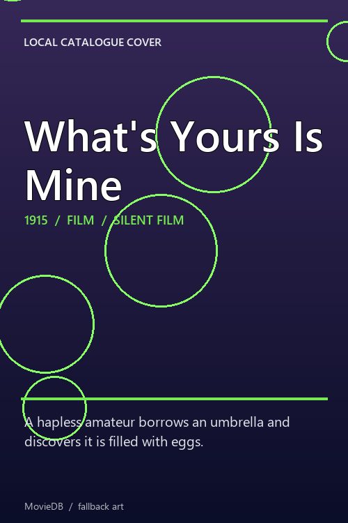 What's Yours Is Mine poster