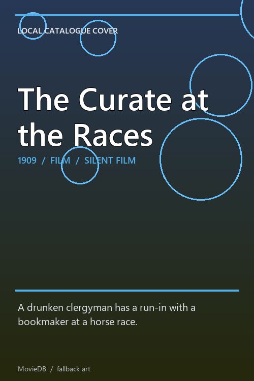 The Curate at the Races poster