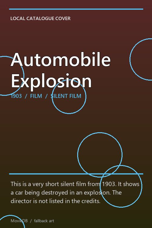 Automobile Explosion poster