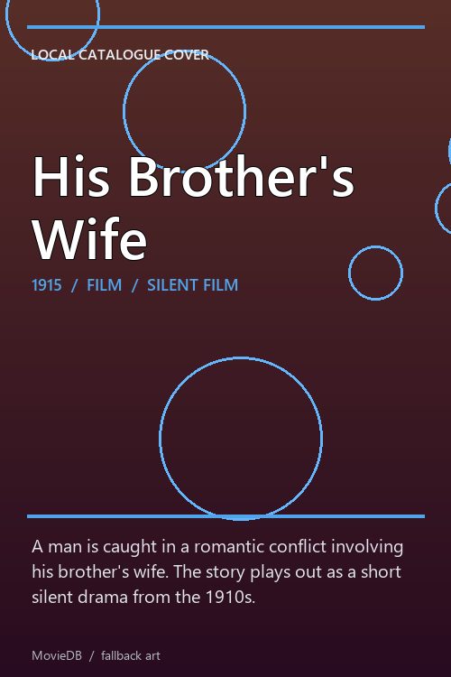 His Brother's Wife poster