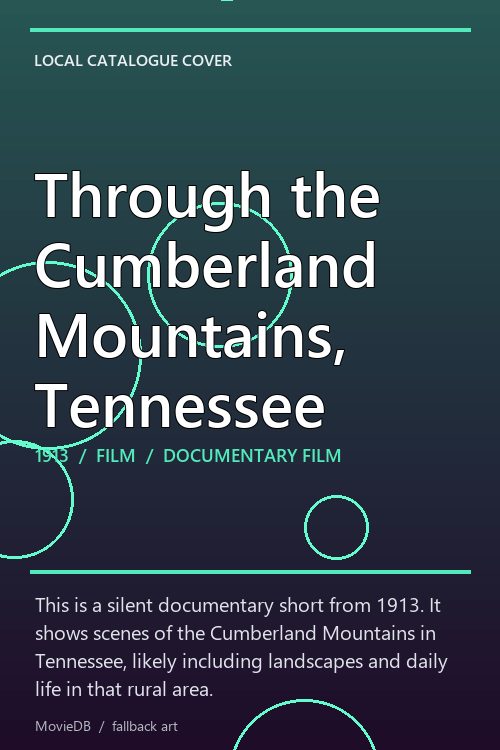 Through the Cumberland Mountains, Tennessee poster