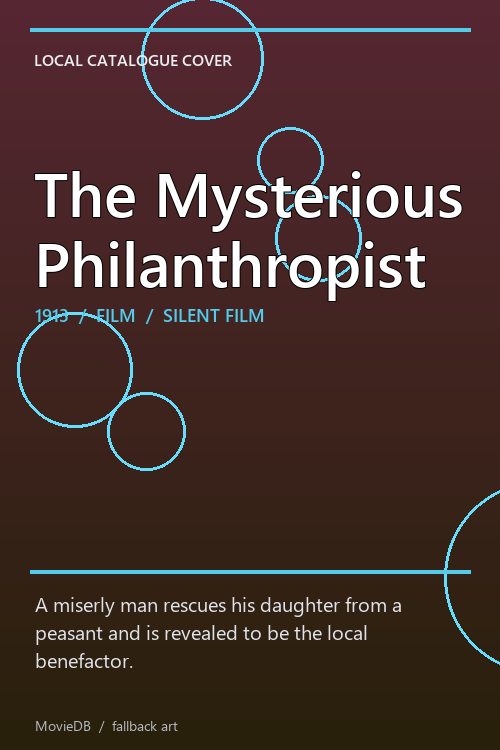 The Mysterious Philanthropist poster