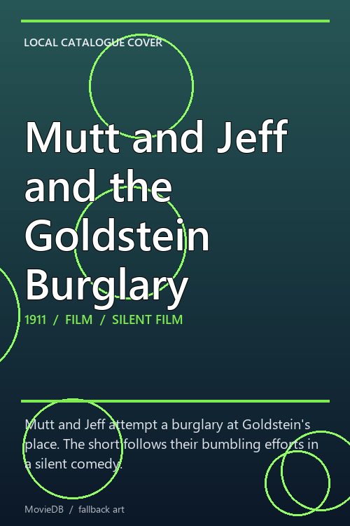 Mutt and Jeff and the Goldstein Burglary poster
