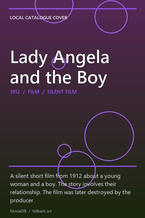 Lady Angela and the Boy poster