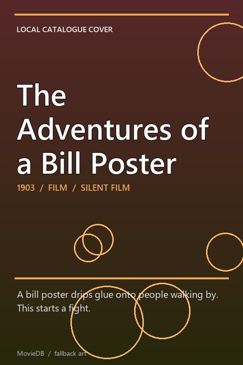 The Adventures of a Bill Poster poster