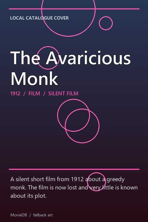 The Avaricious Monk poster