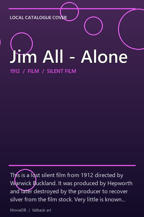 Jim All - Alone poster