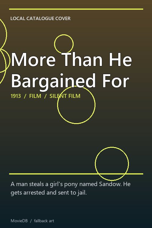 More Than He Bargained For poster
