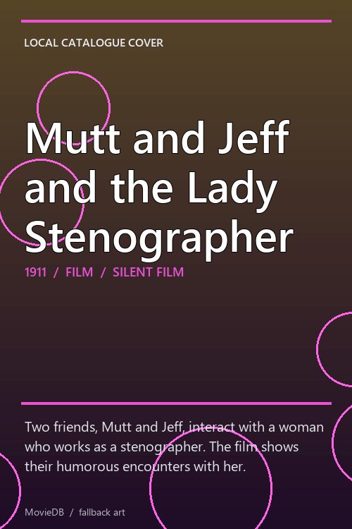 Mutt and Jeff and the Lady Stenographer poster