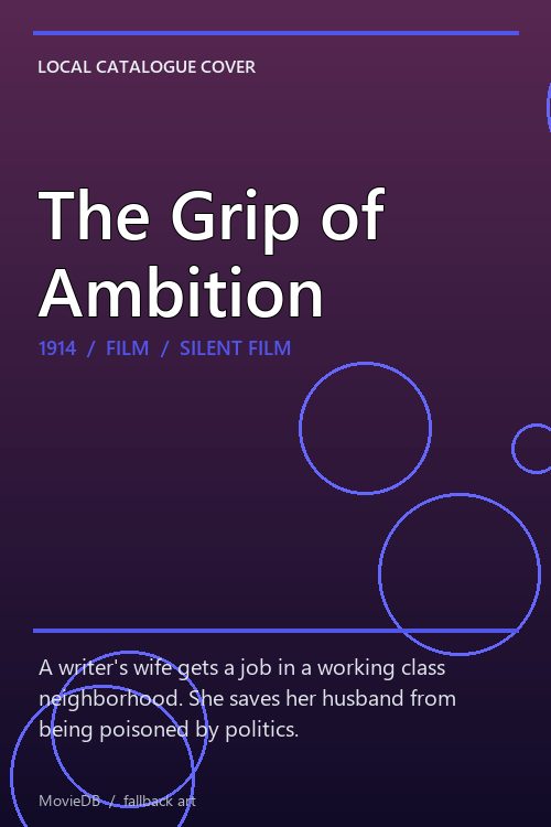The Grip of Ambition poster