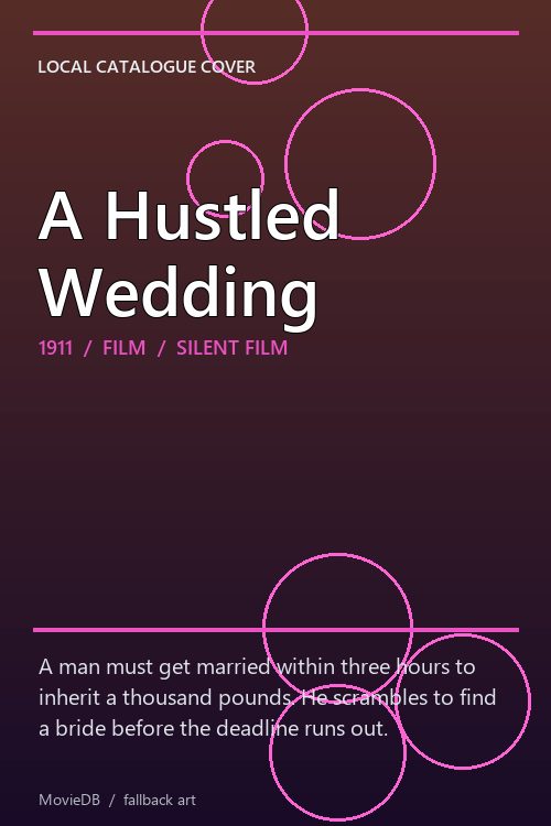 A Hustled Wedding poster