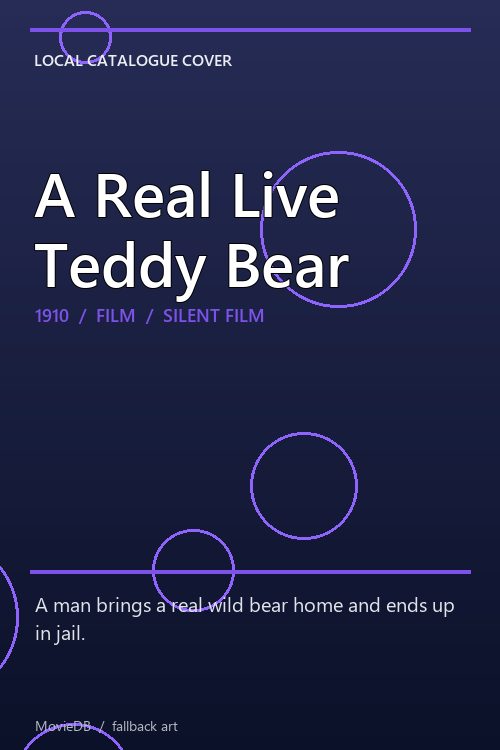 A Real Live Teddy Bear poster